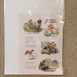 Vintage Ad/Walt Disney Song Print